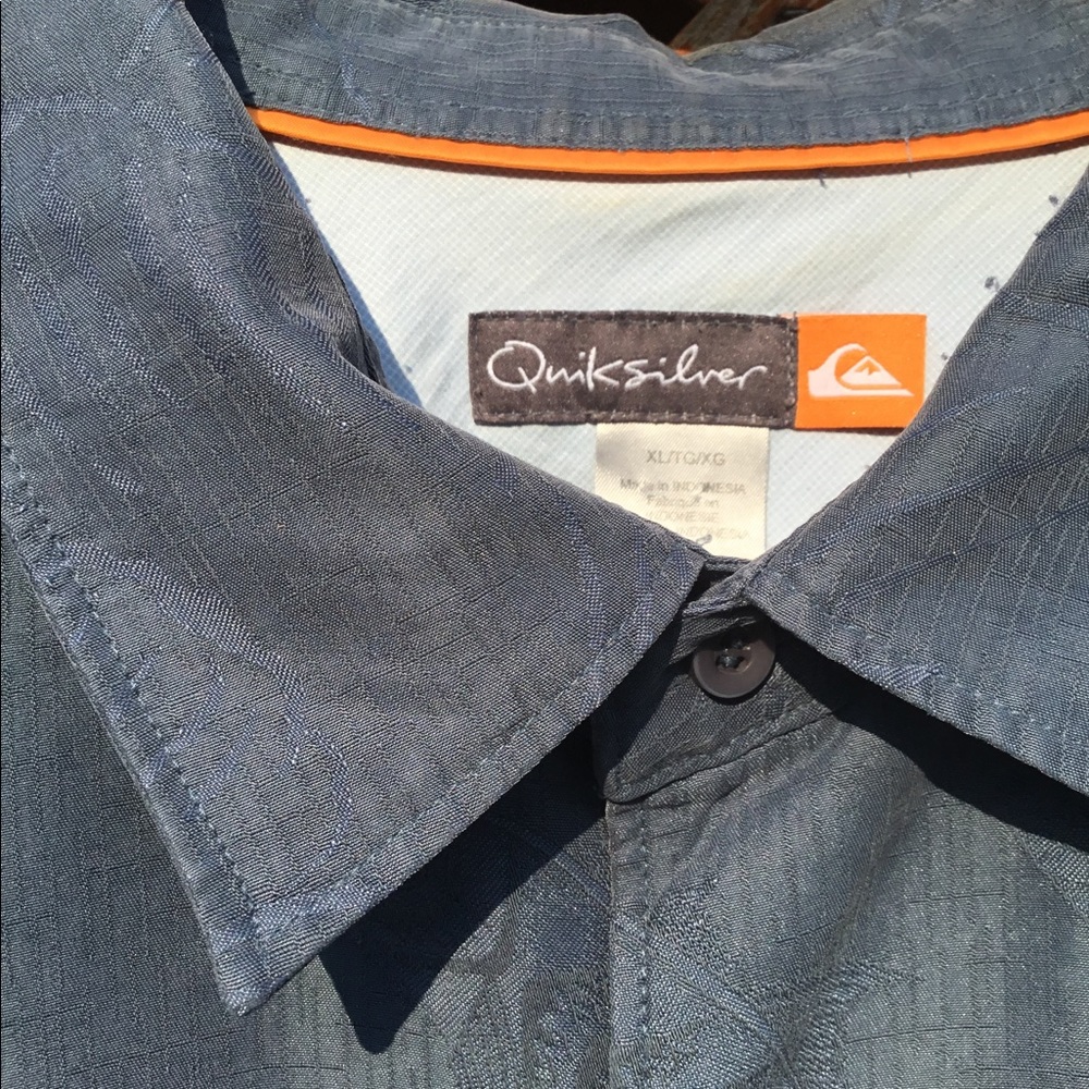 Quicksilver Hawaiian Dress Shirt, Men’s XL